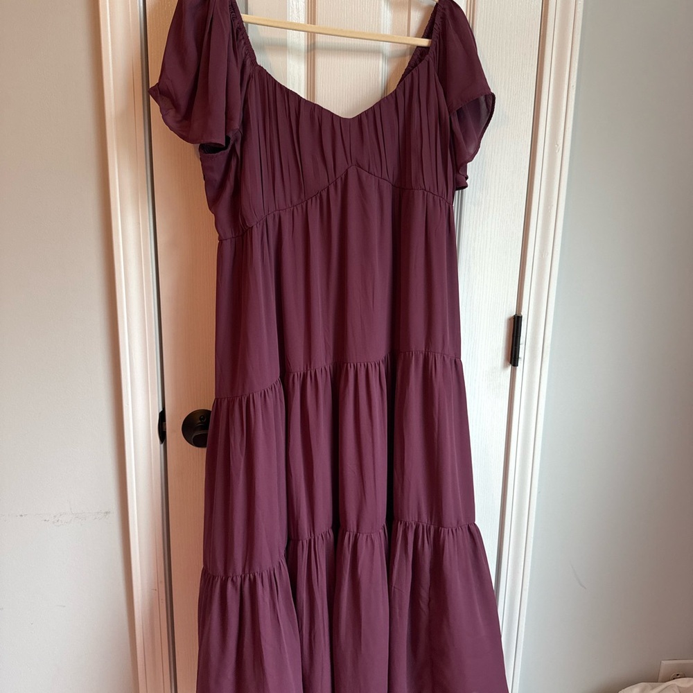 Abercrombie & Fitch Deep Purple Maxi Dress